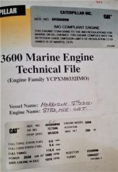 CAT 3606 2030KW 2722HP 1000RPM ENGINE WITH REINTJES 5.071 X 2